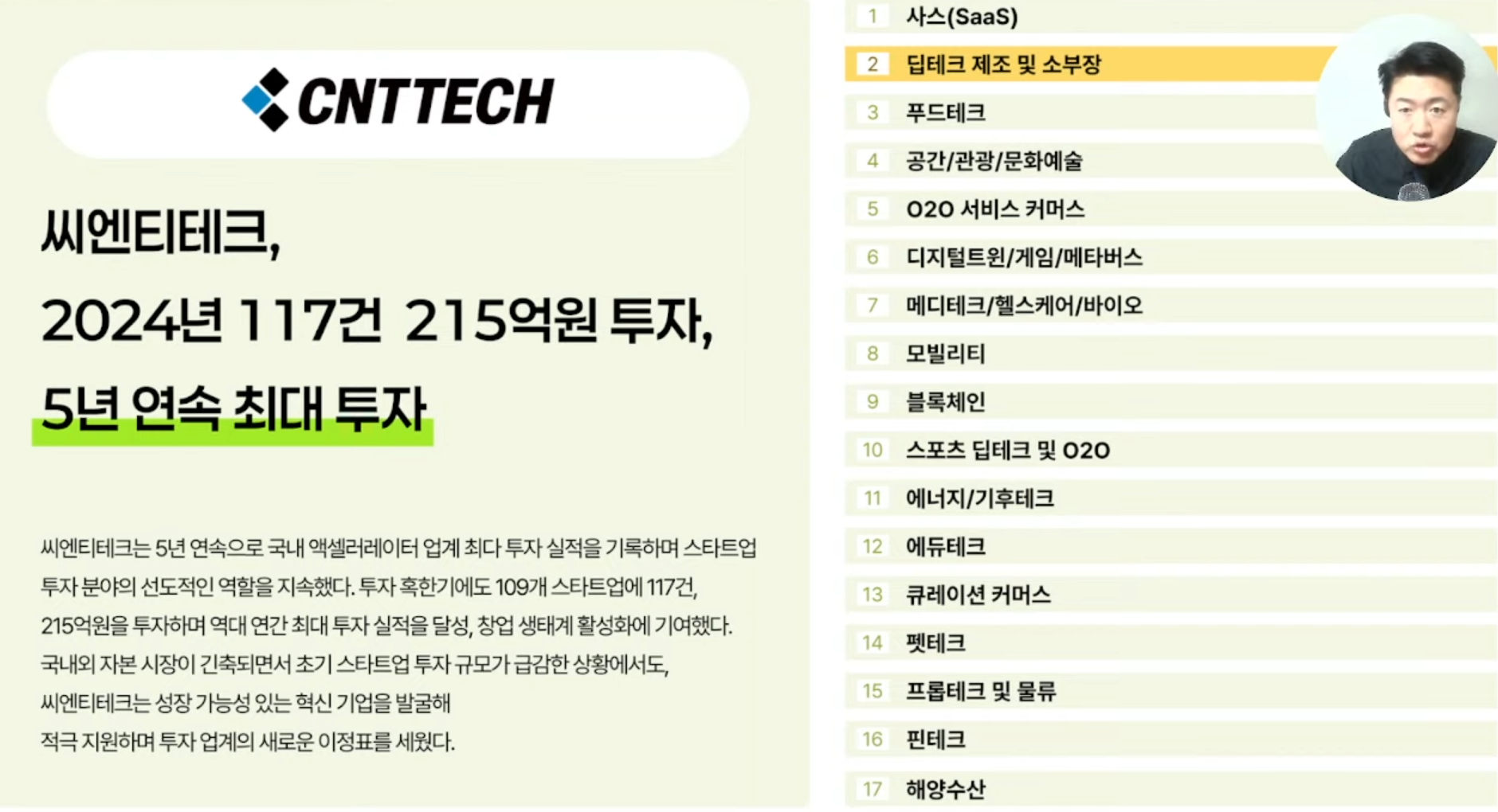 전화성의 스타트업 모닝커피 992회 - 씨엔티테크 투자포트폴리오 분석 ... - 뉴스 썸네일 이미지