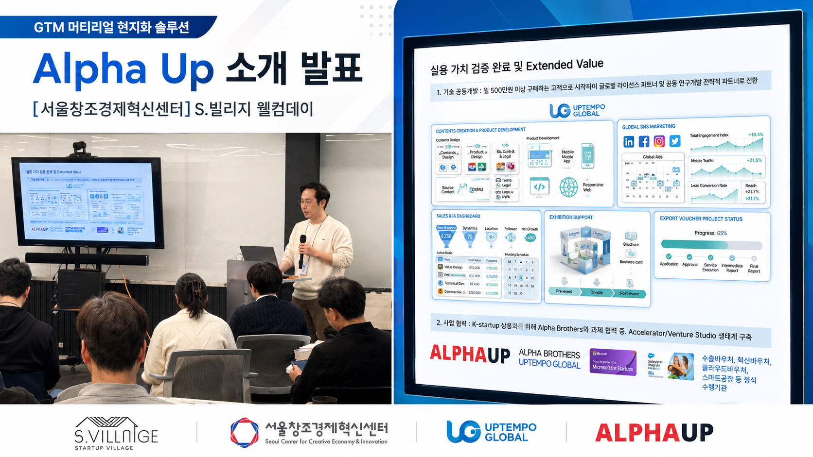 업템포글로벌·알파브라더스, K-스타트업 글로벌 진출용 AI 현지화 SaaS '... - 뉴스 썸네일 이미지