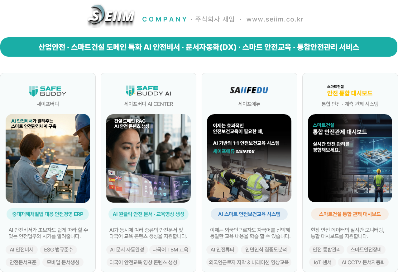 SAIM (새임), an industrial safety AI SaaS provider, has received an investment from Korean accelerator...