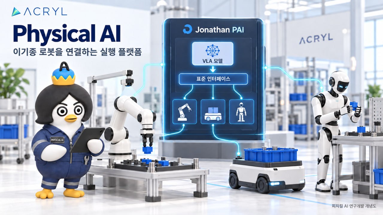 여러 회사 로봇을 한 플랫폼에 잇는다, 아크릴 피지컬 AI 국책과제 참여